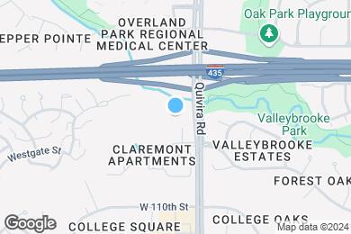 Map image of the property - Furnished Studio - Overland Park