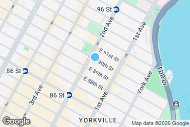 Map image of the property - 402 E 90th St