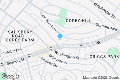 Map image of the property - 1600 Beacon St