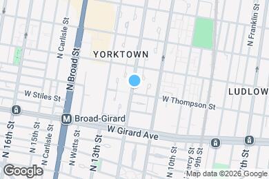 Map image of the property - 1135 W Thompson St
