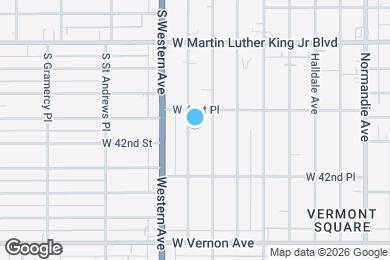 Map image of the property - 4172 S Hobart Blvd