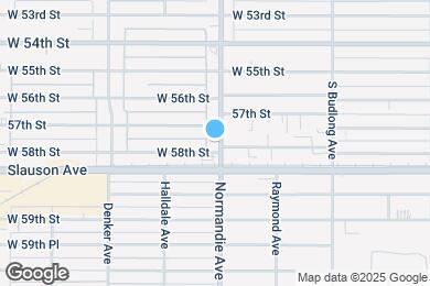 Map image of the property - 5719 S Normandie Ave