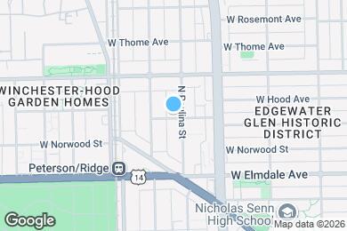 Map image of the property - 1710 W Glenlake Ave