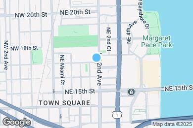 Map image of the property - 1652 NE 2nd Ave