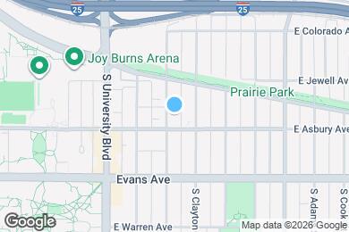 Map image of the property - 1962 S Columbine St