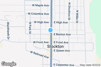 Map image of the property - 109 W Benton Ave