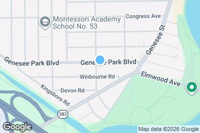 Map image of the property - 117 Genesee Park Blvd