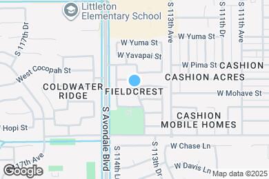 Map image of the property - 11402 W Mohave St