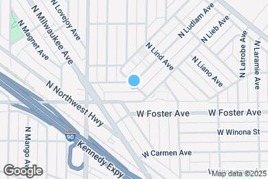 Map image of the property - 5222 N Loring Ave
