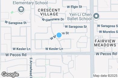 Map image of the property - 1280 W Geronimo Pl