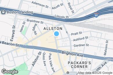 Map image of the property - 48 Harvard Ave