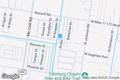 Map image of the property - 1817 Aruba Dr