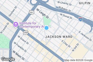Map image of the property - 205 W Clay St