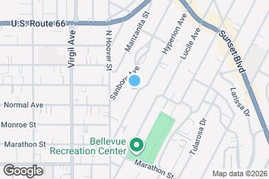 Map image of the property - 861 1/2 Hyperion Ave