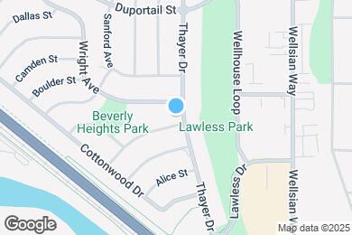 Map image of the property - 219 Thayer Dr