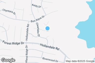 Map image of the property - 610 E Lake Cove