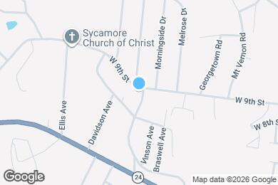Map image of the property - 760 Welch Ave