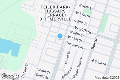 Map image of the property - 405 W 62nd St