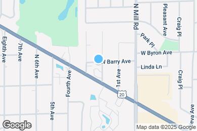 Map image of the property - 727 W Barry Ave