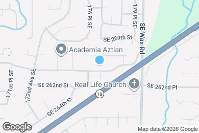 Map image of the property - 17624 SE 261st St