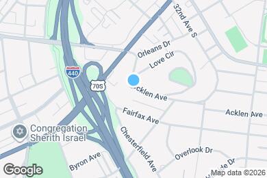 Map image of the property - 3351 Acklen Ave