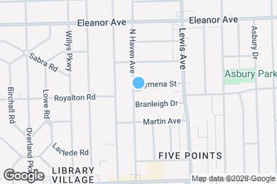 Map image of the property - 4250 N Haven Ave