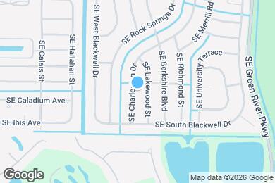 Map image of the property - 2507 SE Charleston Dr