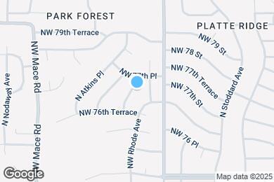 Map image of the property - 7707 N Pomona Ave
