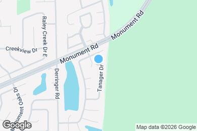 Map image of the property - 11702 Tanager Dr