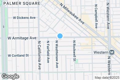 Map image of the property - 2651 W Armitage Ave