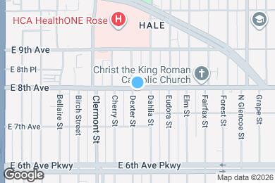 Map image of the property - 4720 E 8th Ave