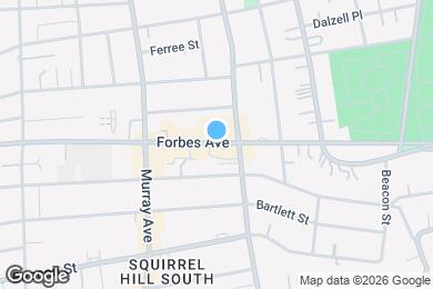 Map image of the property - 5862 Forbes Ave