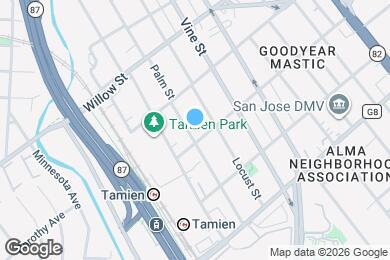 Map image of the property - 1186 Palm St