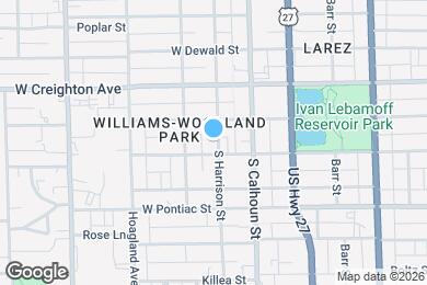 Map image of the property - 2424 S Harrison St