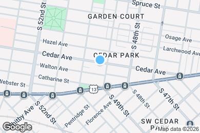 Map image of the property - 4910 Cedar Ave