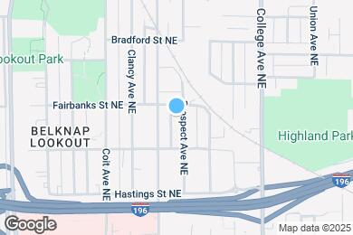 Map image of the property - 637 Prospect Ave NE