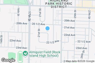 Map image of the property - 2131 21st Ave