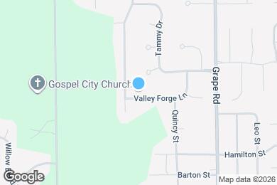 Map image of the property - 16765 Valley Forge Ln