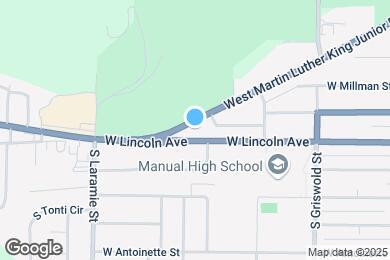 Map image of the property - 2812 West Martin Luther King Junior Drive