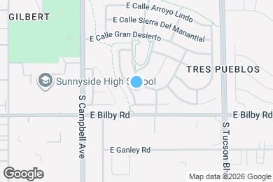 Map image of the property - 6047 S Avenida Las Monjas