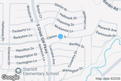 Map image of the property - 2510 Bentley Dr