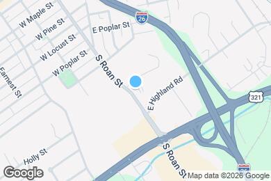 Map image of the property - 1401 S Roan St