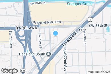 Map image of the property - Downtown Dadeland Apartments