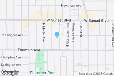 Map image of the property - 1355 N Poinsettia Pl