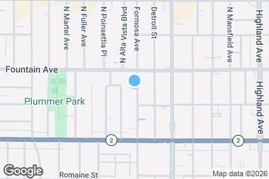 Map image of the property - 1227 N Formosa Ave