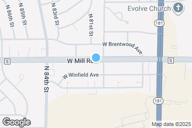 Map image of the property - 8021 W Mill Rd