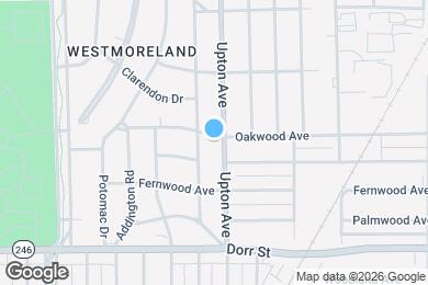Map image of the property - 1907 Oakwood Ave