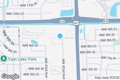 Map image of the property - 709 NW 42nd Ave