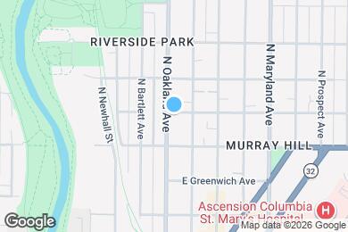 Map image of the property - 2540 N Oakland Ave