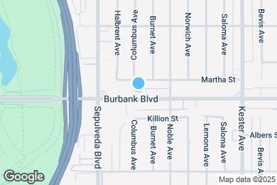Map image of the property - 15153 Burbank Blvd